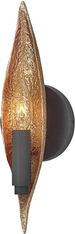 Thumbnail - Wandleuchte Flurleuchte Wandstrahler Stahl Alu Schwarz-Gold Schlafzimmerleuchte