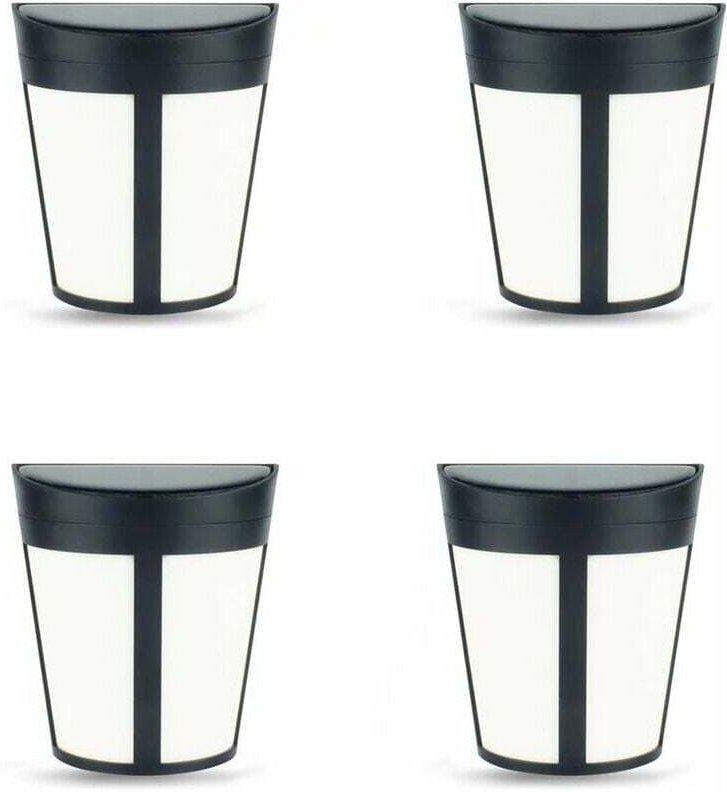 Ulisem4pcs Solar Wandleuchte, Solar Wandleuchte Außen Gartenleuchte Gartenbeleuchtung Zaunleuchte, Weißes Licht-