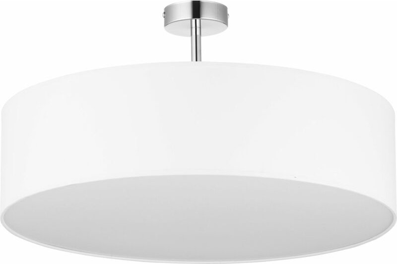 Deckenlampe Weiß Chrom Ø60cm Wohnzimmer Leuchte