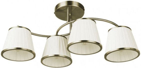 Lantanas Lampe 4xe27 beige Lederhose.beige 24x64x31,5cm