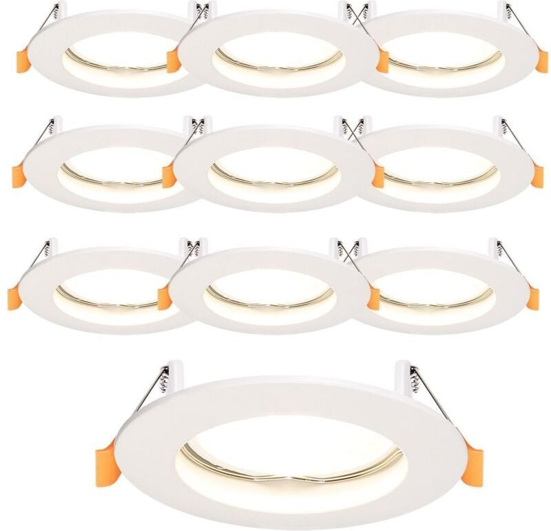 Packung mit 10 runden, festen LED-Scheinwerferfassungen D78