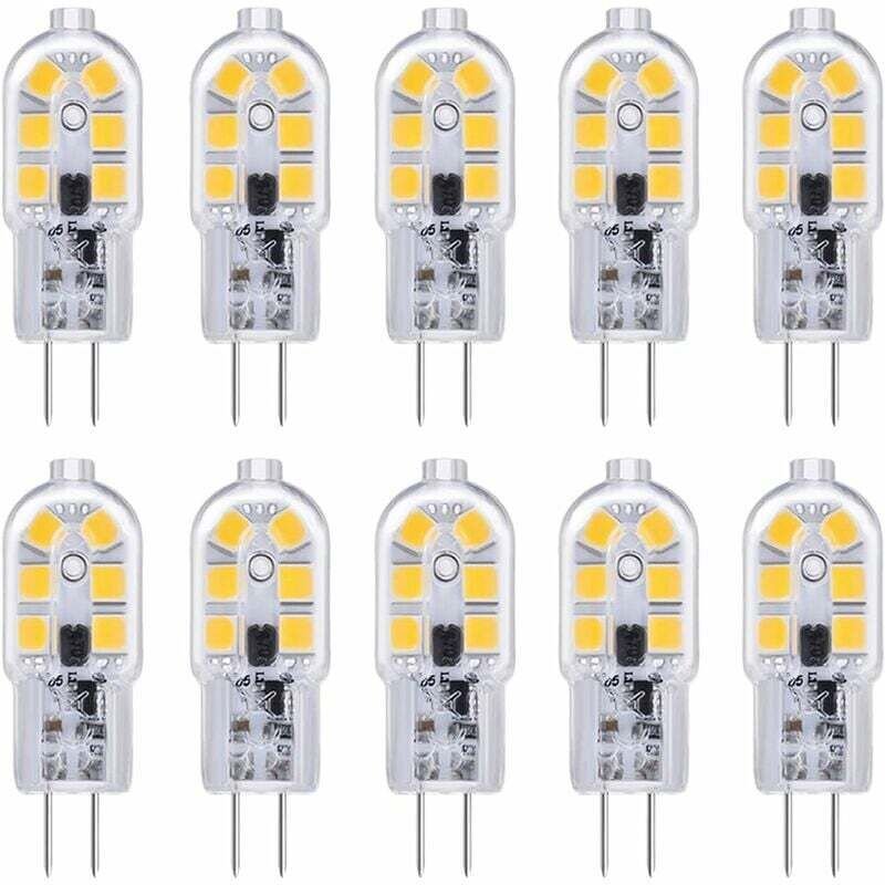 G4-LED-Glühbirne, G4-LED-Glühbirne 12 V, 2 W, Kaltweiß 6000 K, 200 lm, G4-Bi-Pin-Halogen-Äquivalent 10 W 20 W, LED-G4-La...