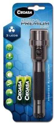 Topcar - Cegasa persönliche premium Taschenlampe 20lm -- aus eloxiertem Aluminium - stoßfest und feuchtigkeitsbeständig ...