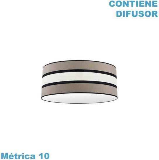 Pendelleuchte schirm karla m10 taupe/beige 50dx50dx22h inklusive diffusor