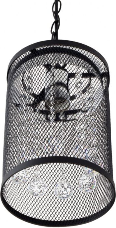 Davy Pendelleuchte 1xe27 Schwarz/Chrom Reg.x18d de FABRILAMP.