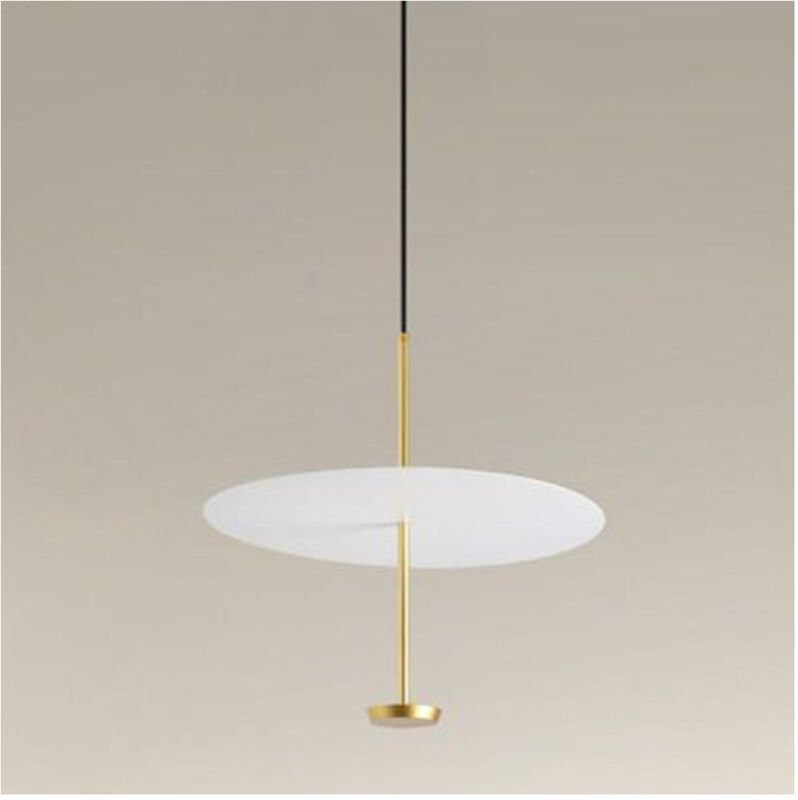 Trade Shop Traesio - Trade Shop - licht zusammenfassung 6500K led 18W disco paralum piatto bianco oro tondo 33207 -