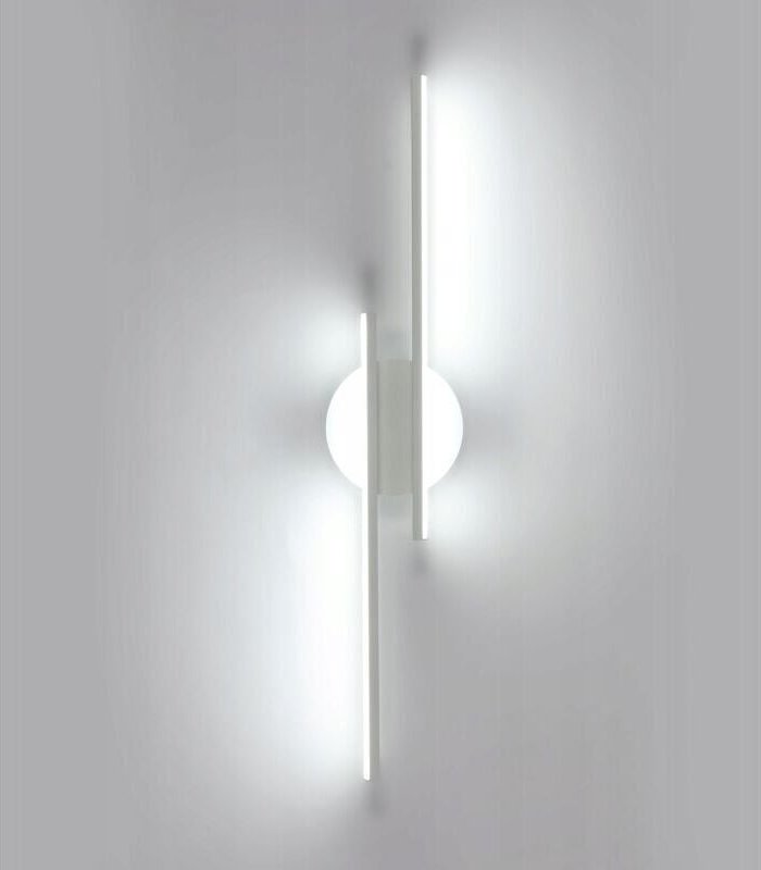 COMELY LED-Wandleuchte für den Innenbereich, 24 W, weiße Wandlampe, 6500 K, kaltweißes Licht, lange parallele Wandleucht...