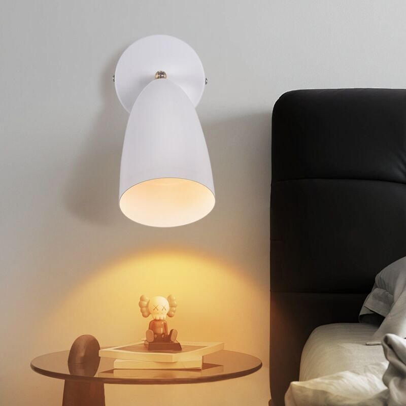 Wandleuchte Innen Wandlampe GU10 - Schlafzimmerlampe Wandleuchten Modern Weiß Flur Wandstrahler Schwenkbar Metall Küchen...