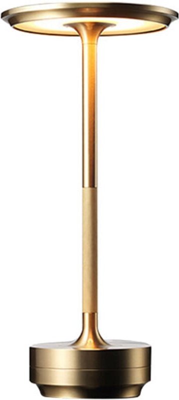 Kabellose Tischlampe – wasserdichte, dimmbare und wiederaufladbare Schreibtischlampe, metallische LED-Tischlampe, tragba...