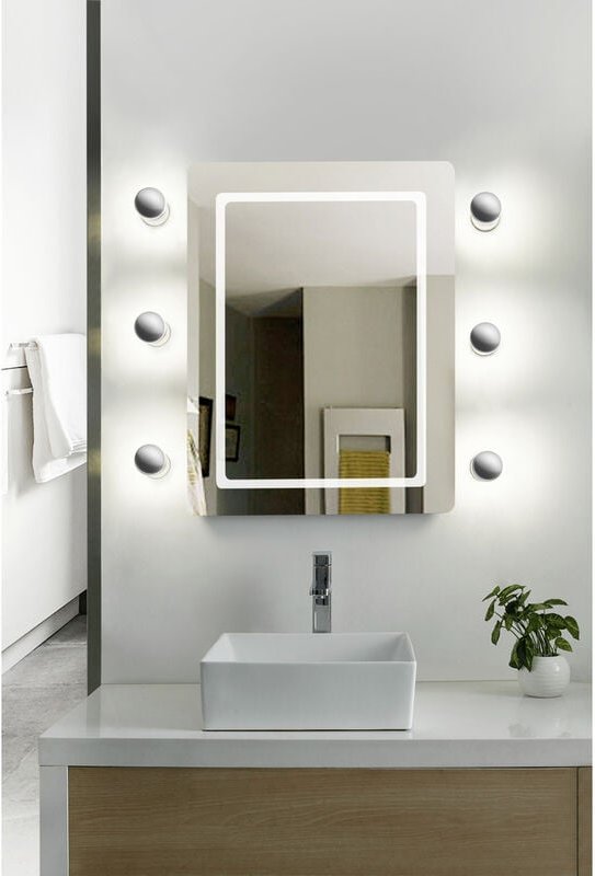 Aqua LM85640 LED-Wandleuchte GU10 4.9 w led Chrom - Lightme