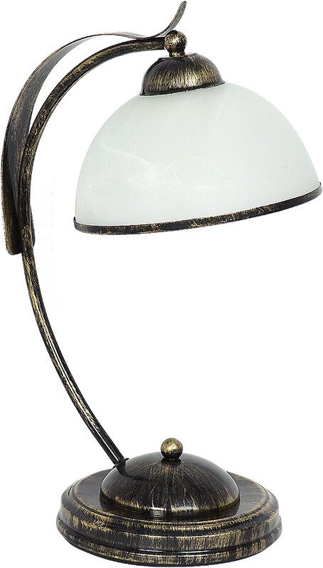 Licht-erlebnisse - Tischlampe korfu in Messing Antik