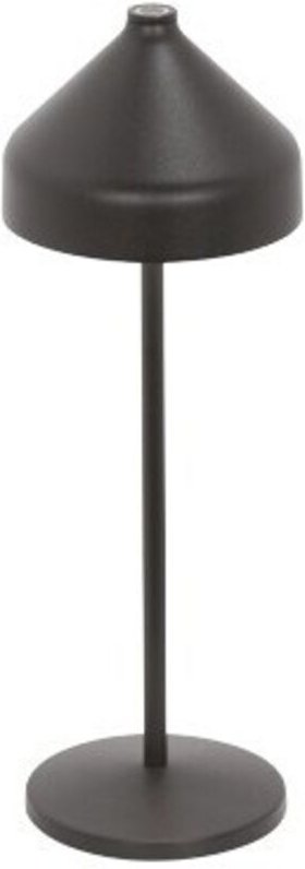 Zafferano - amelie Wiederaufladbare und dimmbare schwarze LED-Tischleuchte