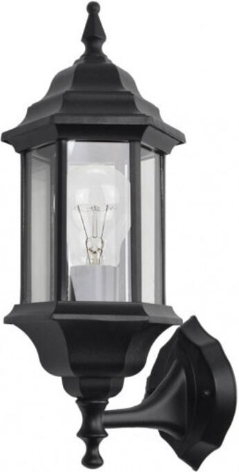 Fabrilamp - Wandleuchte ext.aluminium pollux peq.1xe27 schwarz ip44 42x16x20 cm