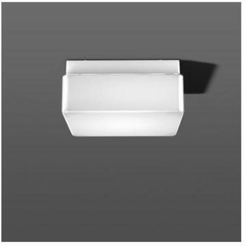 RZB Quadrat, weiß, on/off Decken- und Wandleuchten, L 240 B 240 H 110, 151°, Glas opal 20128.002