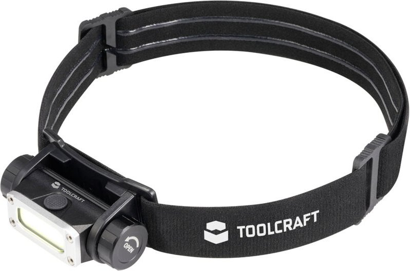 Toolcraft - TO-9469515 cob led Stirnlampe Li-Ionen Akkus 450 lm 13 h TO-9469515