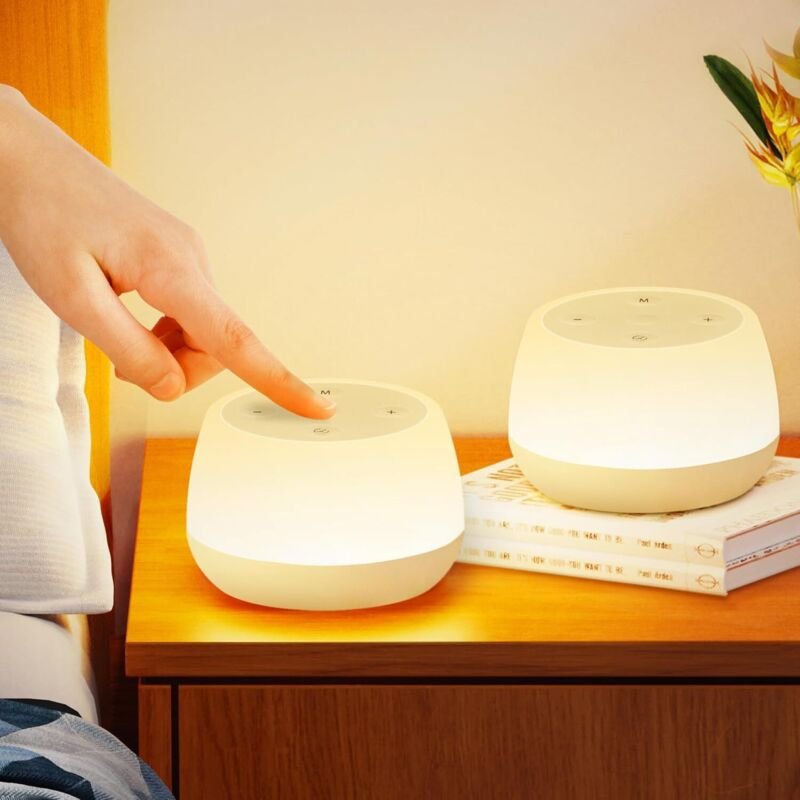 Led Nachttischlampe Touch Dimmbar 2er Set, Tragbar Tischlampe Kabellos USB Aufladbar mit Timing, Baby Nachtlicht Kinder ...