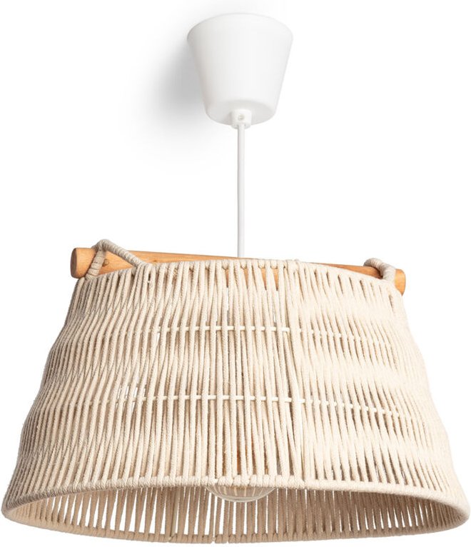 Efectoled - Pendelleuchte Seil Nerine Beige