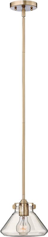 Elstead - Congress - 1 Light Dome Deckenanhänger Gebürstetes Karamell Klarglas, E27