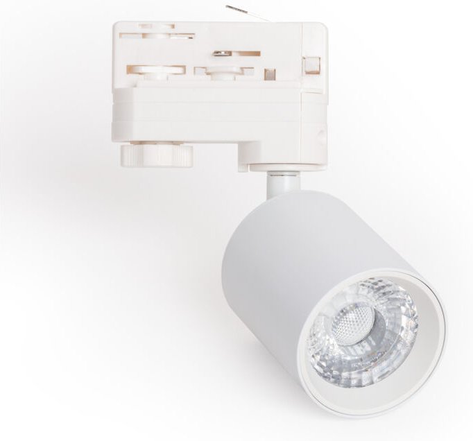 3-Phasenstromschiene LED-Strahler 10W Dimmbar Mallet Weiß 3000K Warmweiß