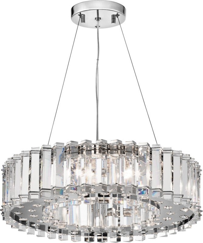 Thumbnail - Elstead - Crystal Skye - 8 Light Chandelier Chrome Finish, G9