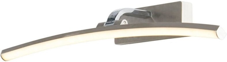 Santorini 50 cm Bilderleuchte, satiniertes Silber, poliertes Chrom - Searchlight