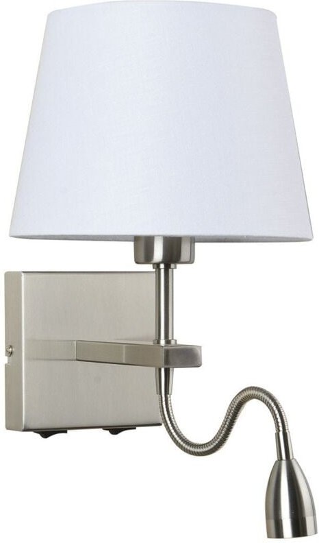 Norte - Moderne led Nachttischlampe Nickel, Warmweiß 3000K 350lm - Italux
