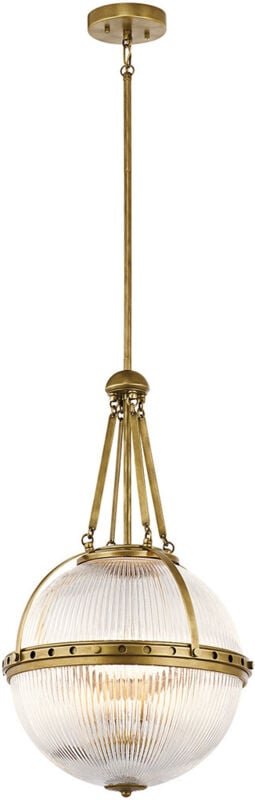 Aster - 3 Light Globe Deckenanhänger Messing, E14 - Elstead