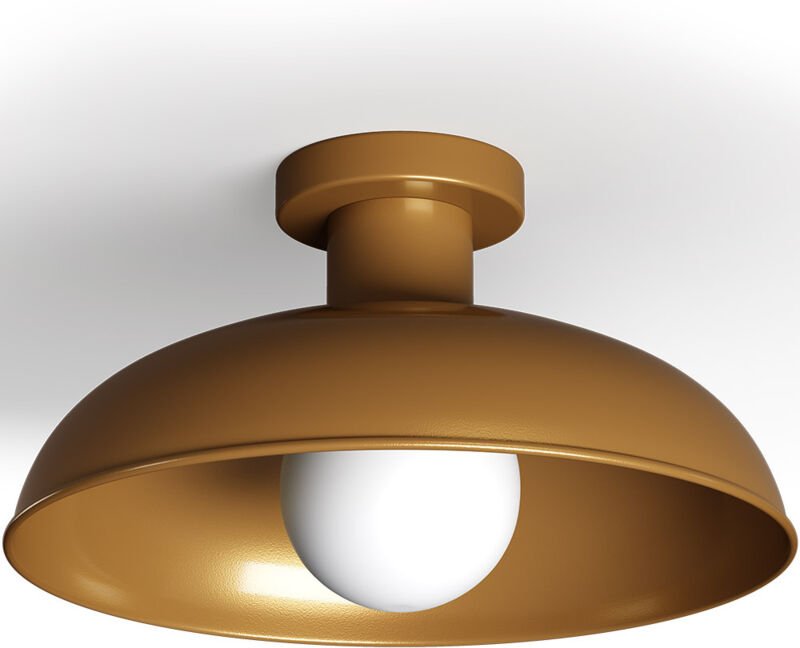 Deckenlampe - Vintage Deckenleuchte - Gubi Gealtertes Gold