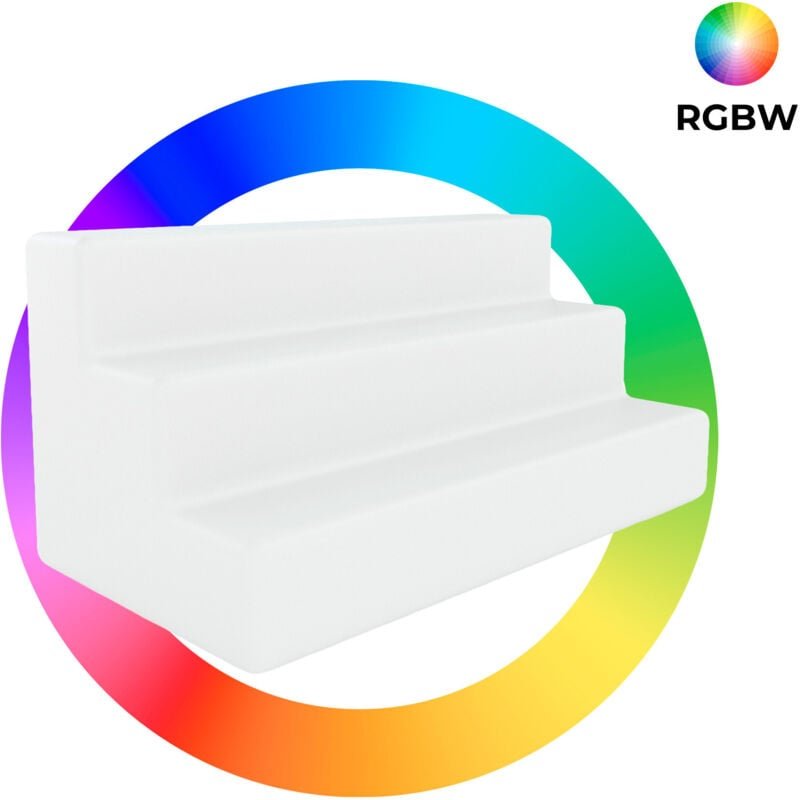 LED RGBW Lichtdisplay - 12W - Wiederaufladbar - IP65