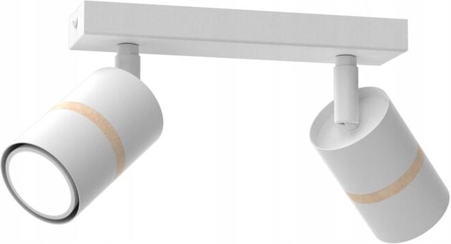 Thumbnail - Deckenlampe Deckenlampe, verstellbarer Streifen, 2x GU10, weißes Holz