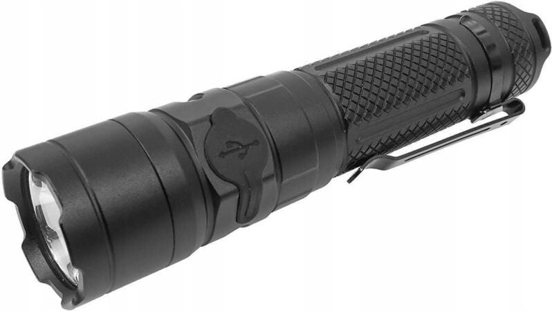 TAKTISCHE ALUMINIUM-TASCHENLAMPE 1300 lm, 4000 mAh VERKE PREMIUM LINE