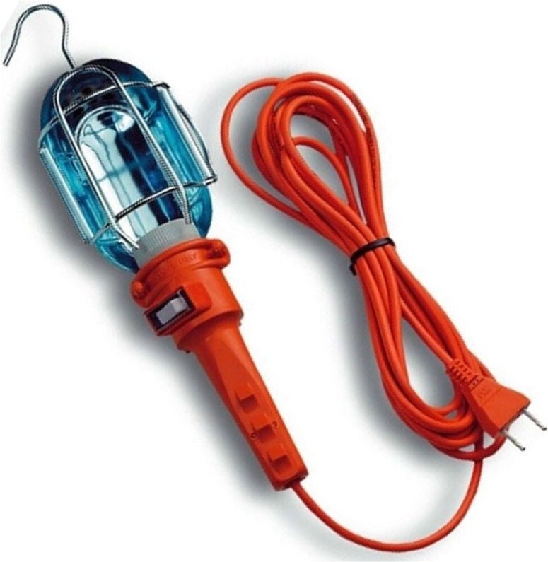 Trade Shop - Tragbare Lampe mit 10 m Kabelhaken, für Arbeit, Reisen, Auto, Wohnmobil, Wohnwagen -