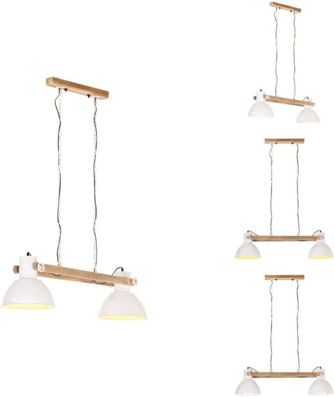 Hängelampe Industriestil 25 w Weiß 109 cm E27 - Hängeleuchte - Industrielampen - Wohnraumbeleuchtung - Küchenlampe - Ess...