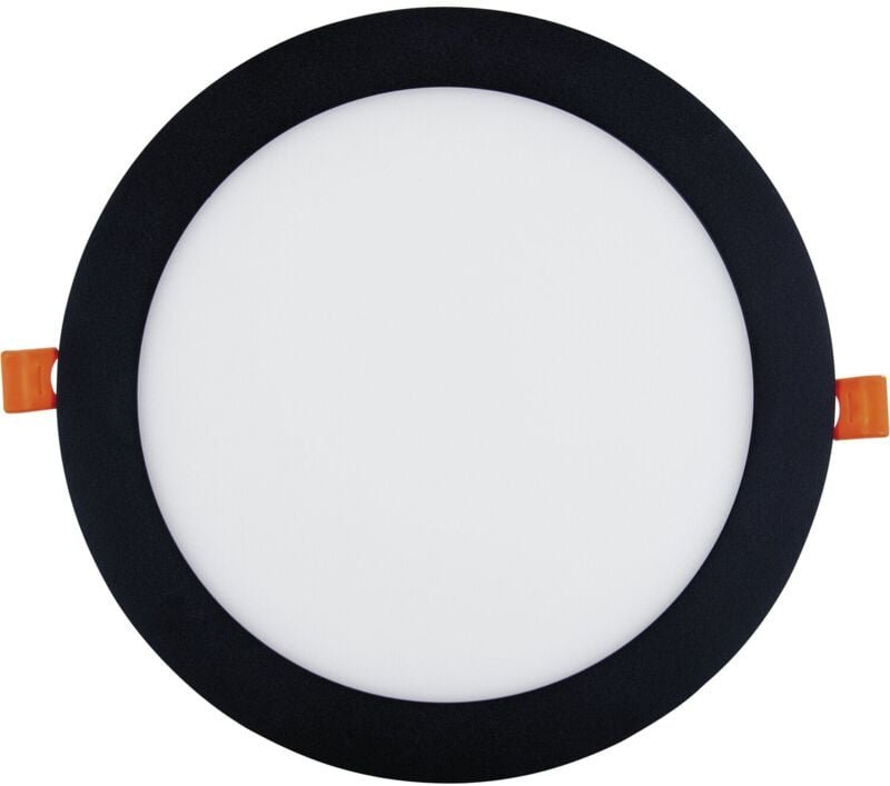 Led Spot - Einbaustrahler 21W 4000K neutralweiß ohne Led-Punkte - Led Deckenspot ø 225mm, schwarz 230V