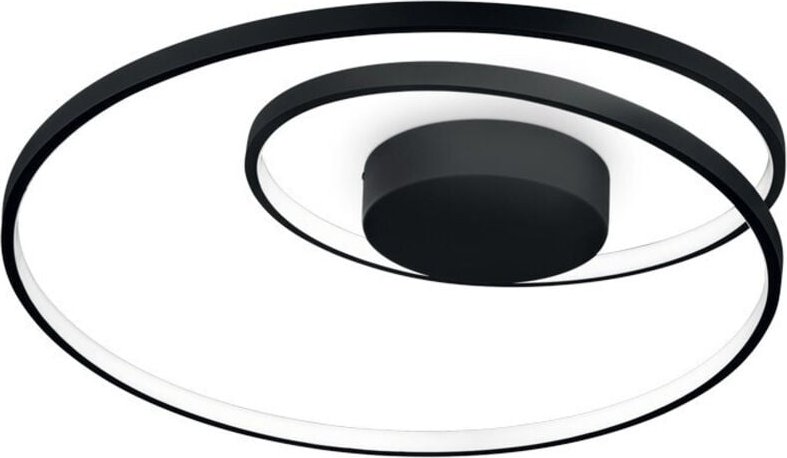 LED Dekorativer Swirl Integriertes LED Halbbündiges Licht Schwarz, 3000K
