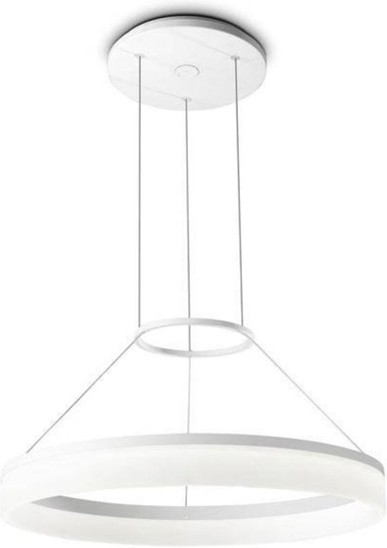 Grok - Integrierte led 1 Leuchte Kleine Deckenpendelleuchte Weiß - Leds-c4