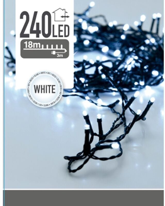 Feststehende Girlande 240 leds weiß kalt 220v 21m ip44