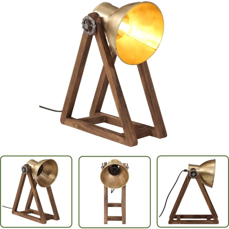 The Living Store Schreibtischlampe 25 W Antik-Messing 30x17x40 cm E27 - Tischleuchte - Industrielampen - Vintage Schreib...