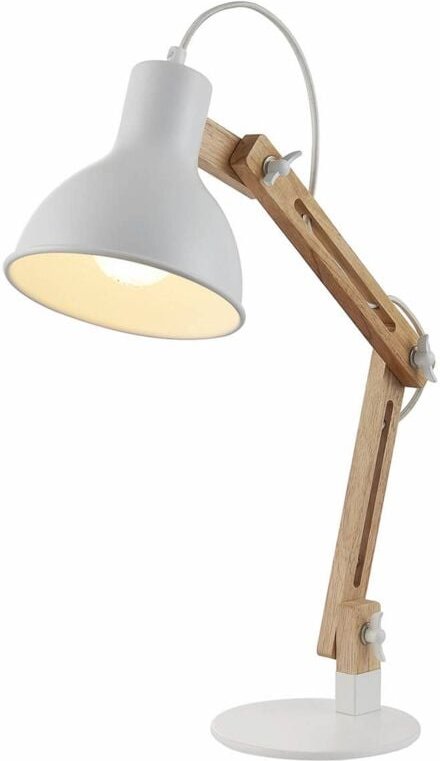 Tischlampe 'Shivanja' aus Holz für Arbeitszimmer & Büro von Lindby