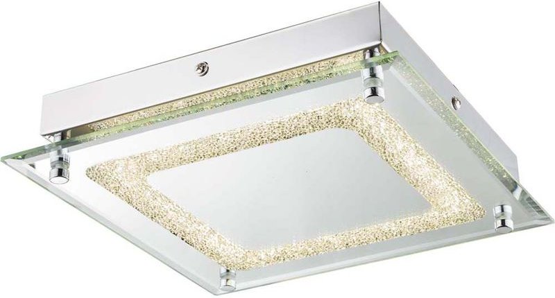 Komfortable 12W led Decken Leuchte Lampe Treppenhaus Chrom Globo cyris 49229-12