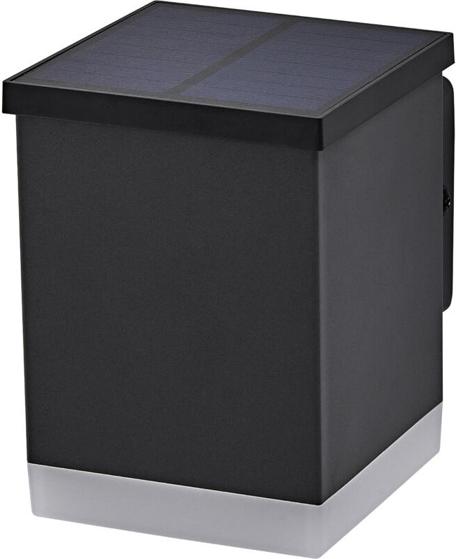 Thumbnail - Endura style solar wall Außenleuchte, 0,5W, 50lm, Wandleuchte, dunkelgrau, indirekte Beleuchtung, wiederaufladbarer Akku...