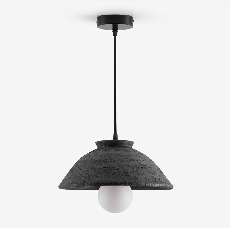 SKLUM Deckenleuchte Sainza aus Terrakotta Schwarz Carbon Ø32 cm