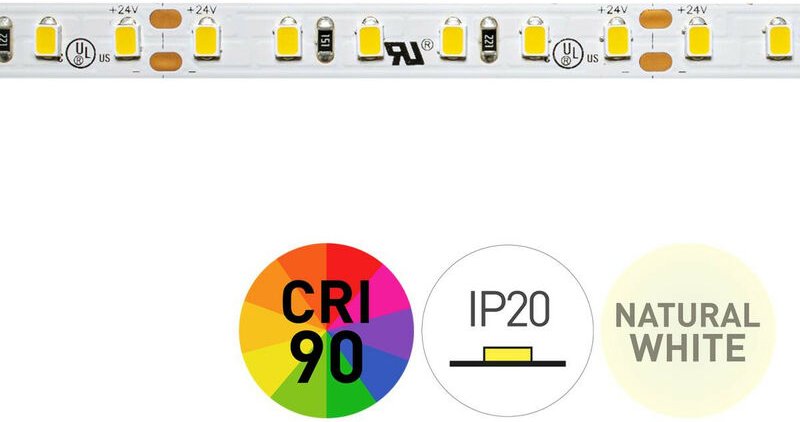 LED-Streifen 6000k 24v 9,6w/m 120led/m Ip20 5m Cl60048-5378