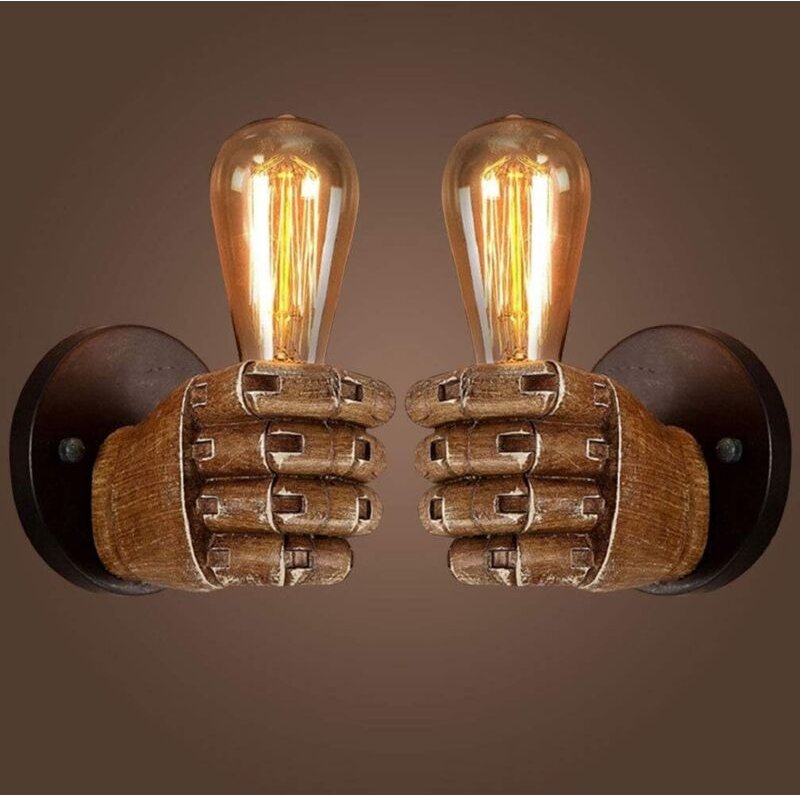 Wandleuchte Retro E27 Wand Lampen Innenbereich Industrielle Wandbeleuchtung für Wohnzimmer Neben Schlafzimmer Loft Badez...