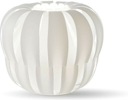 Weiße Tischlampe aus Metall Cm. 19 x 17 Uhr