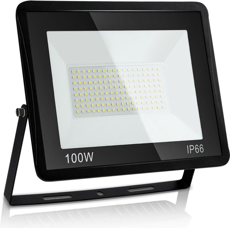 Thumbnail - SWANEW LED Fluter Flutlicht Strahler Baustrahler Außenlampe IP65 Gartenstrahler Scheinwerfer 100W Warmweiß
