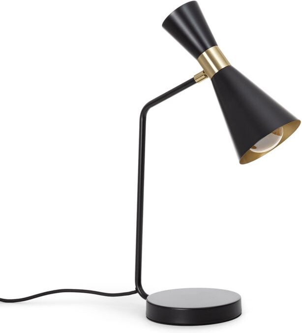 Schreibtischlampe aus Metall Jigger Schwarz