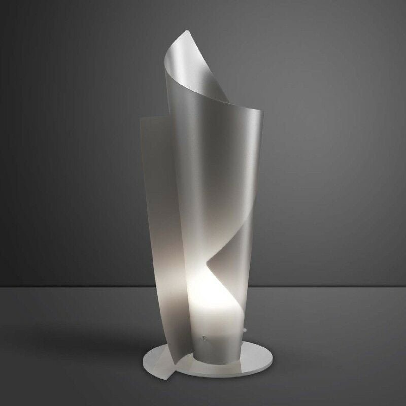 Thumbnail - Tischlampe aus Polilux vela Silber Durchmesser 19 x H50 cm