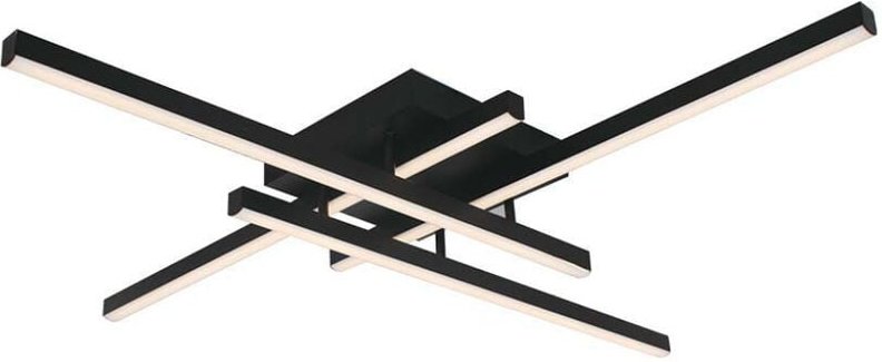 V-tac - Deckenleuchte Designlampe Wohnzimmerleuchte led triac Dimmer schwarz l 88 cm