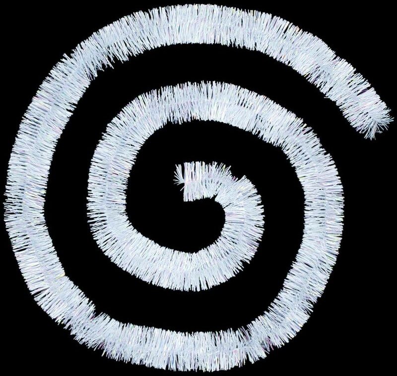 Holographische Girlande aus feinen Strängen 5cmx2m 4-lagig weiß - Atmosphera créateur d'intérieur